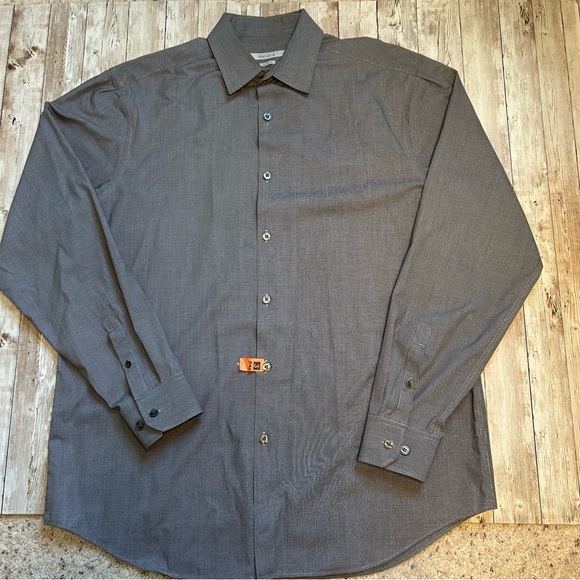 Perry Ellis “Portfolio” men’s classic fit, button front shirt-size L, 16,34/35 - Picture 1 of 8